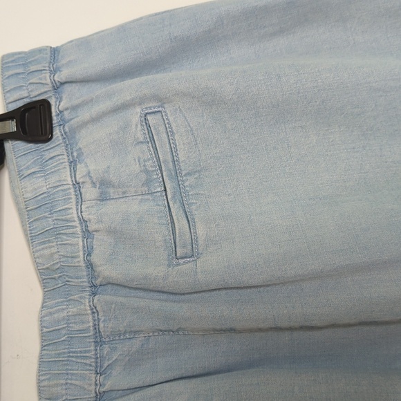 J. Jill Denim Tencel Skirt Light Blue Beach Spring Minimalist Oasis Wash Size XS - Picture 3 of 9